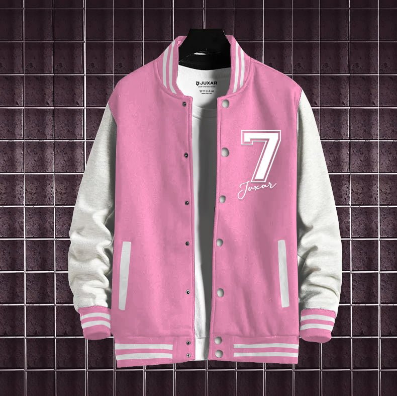 Pink Letterman Jacket PINK VARSITY JACKET – Juxar