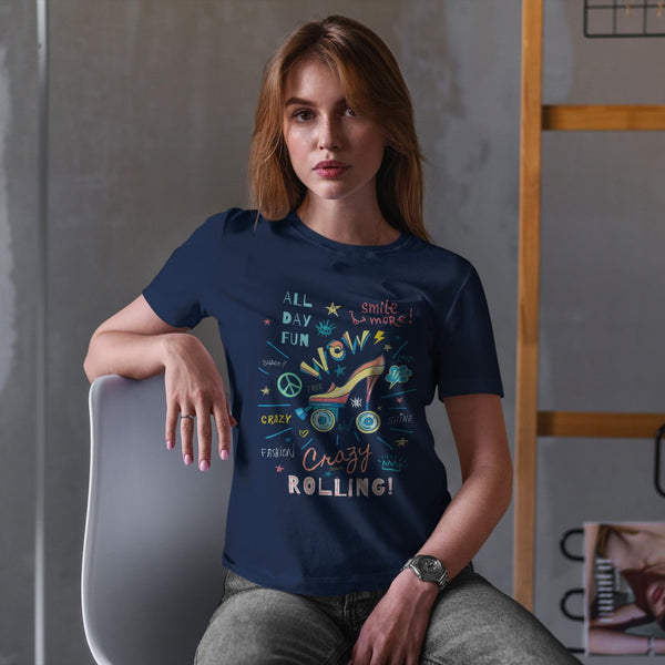 CRAZY ROLLING T-SHIRT