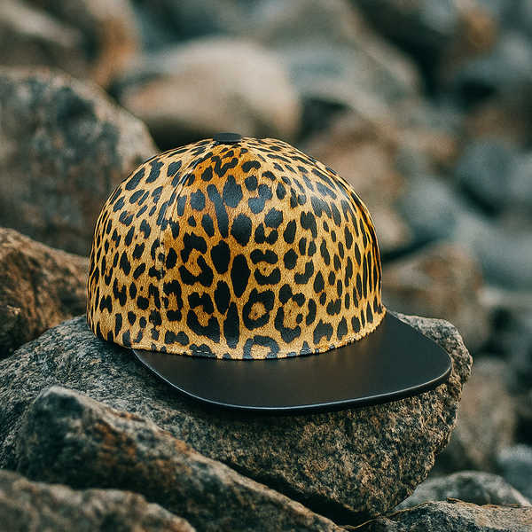 CHEETHA LEATHERETTE SNAPBACK CAP