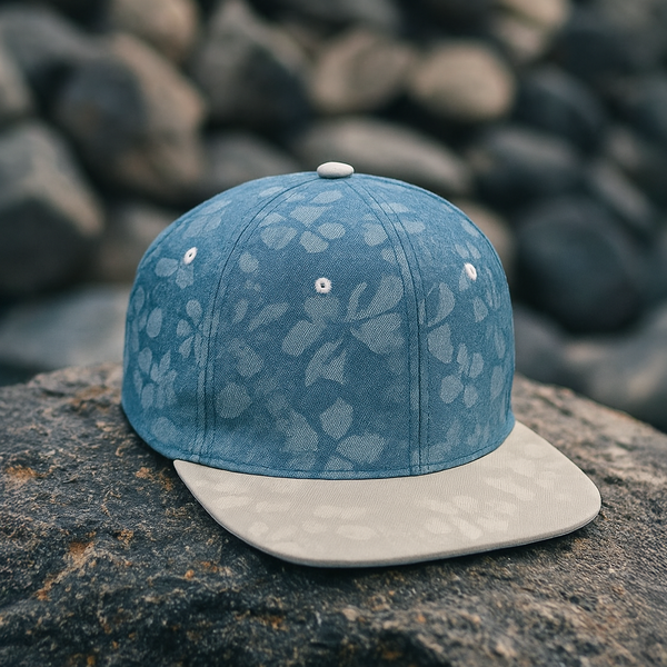JUXAR FLORAL LEATHERETTE SNAPBACK CAP