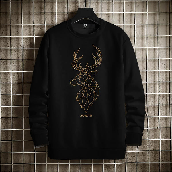 DEER WITH METALLIC GOLD - SWEAT SHIRT