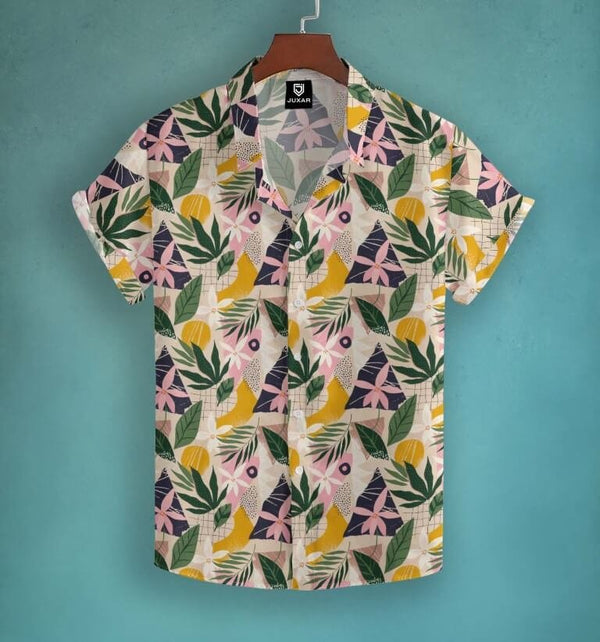 FLORAL COLLAGE SHIRT