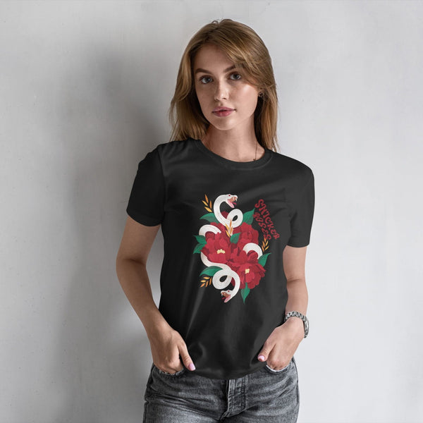 SNICKER ROSES T-SHIRT
