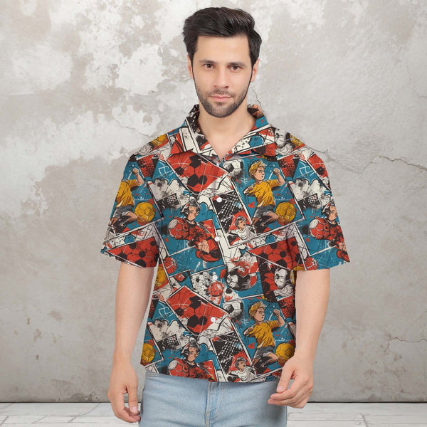 SOCCER OVERSIZE PRINTED SHIRT
