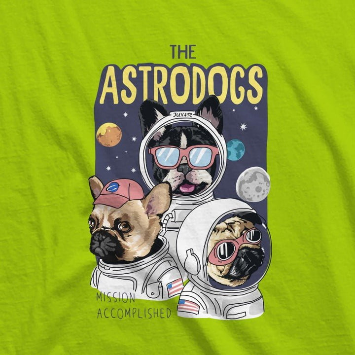 Juxar men's lightweight gym hoodie with colorful The Astrodogs space mission graphic print