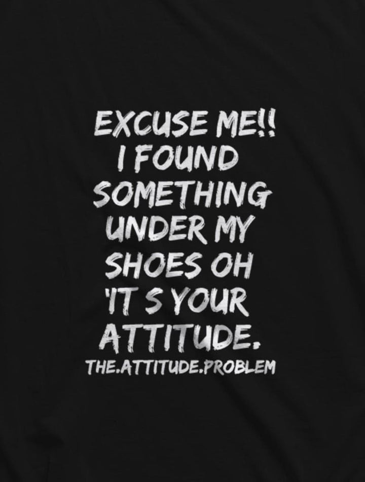 Juxar black cotton longline tee with bold white attitude quote graphic breathable cotton longline t shirt for summer