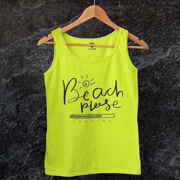 BEACH PLEASE NEON TANKTOP