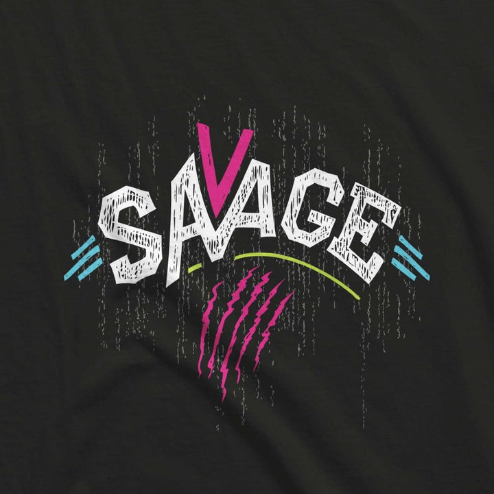 Juxar solid color cotton t shirt for men in black with savage graphic design