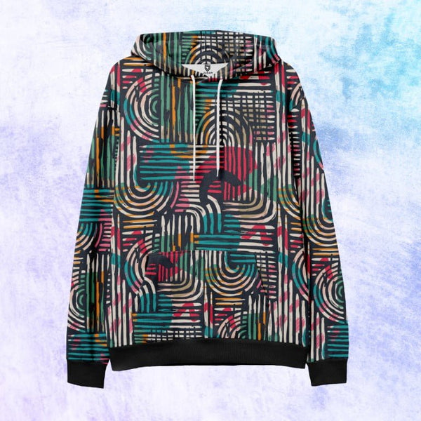 CONTEMPORARY PRINTED HOODIE