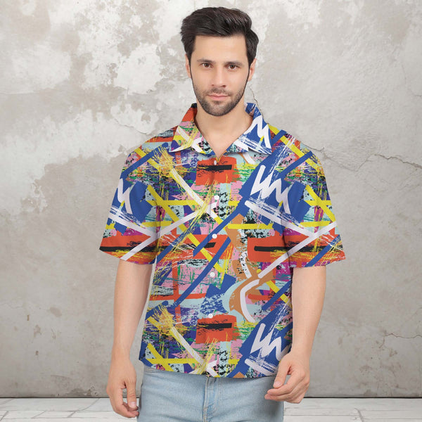 CREATIVE ART OVERSIZE PRINTED SHIRT