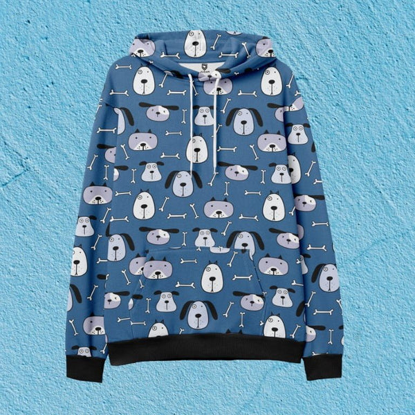 CUTE DOG PRINTED HOODIE