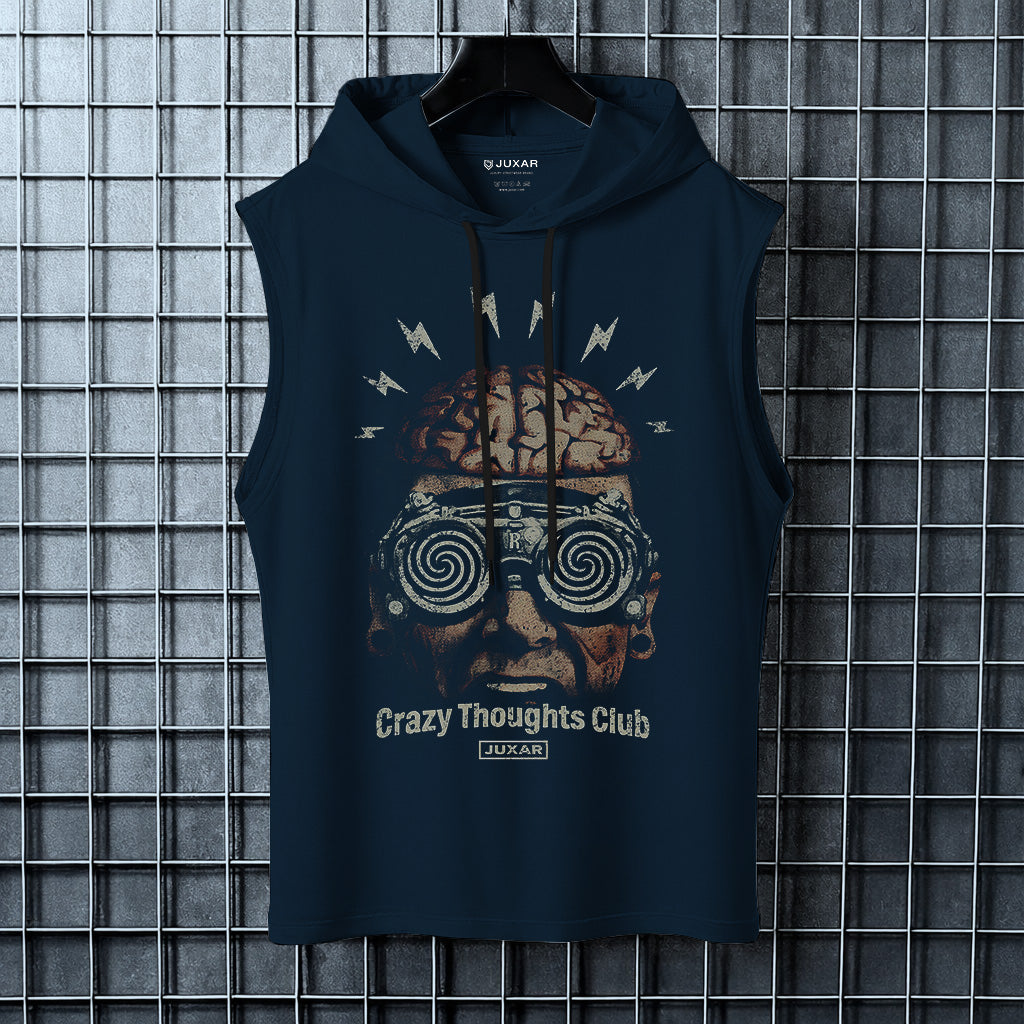 トップス VIAVANDA DISTORTION HOODIE TANK TOP Deadpan Couture 