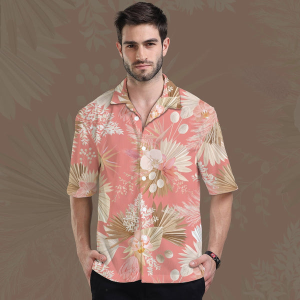 DRY PALM CORDUROY OVERSIZE PRINTED SHIRT