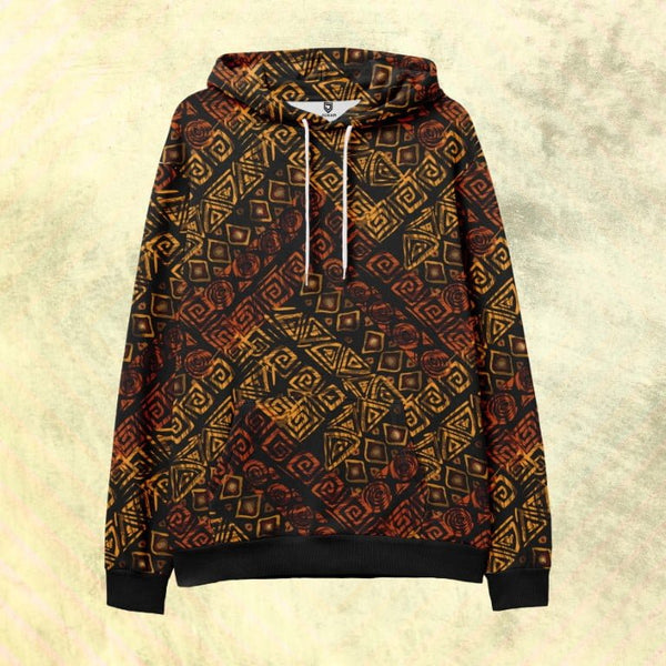 ETHNIC PRINTED HOODIE