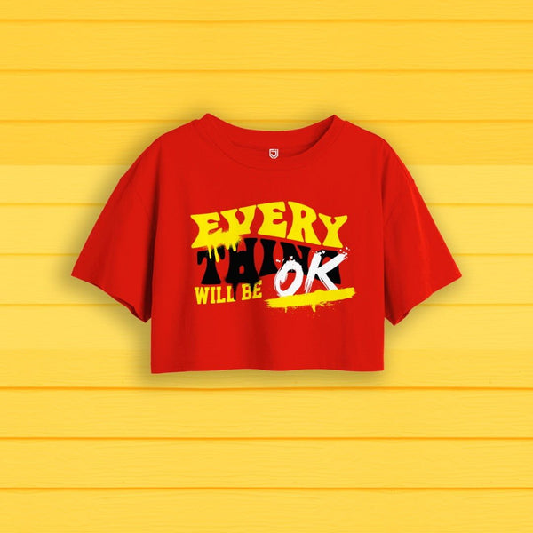 WILL BE OK CROP OVERSIZE T-SHIRT