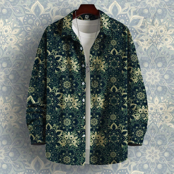 FLORAL GREEN - FULL SLEEVE SHIRT