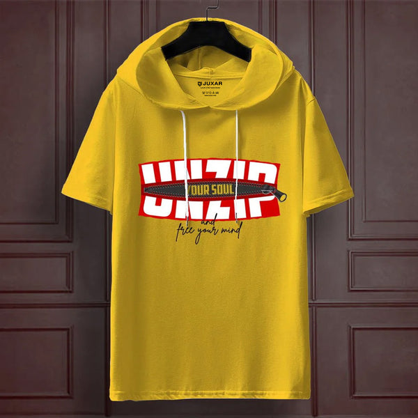 UNZIP UR MIND OVERSIZE HOODED T-SHIRT