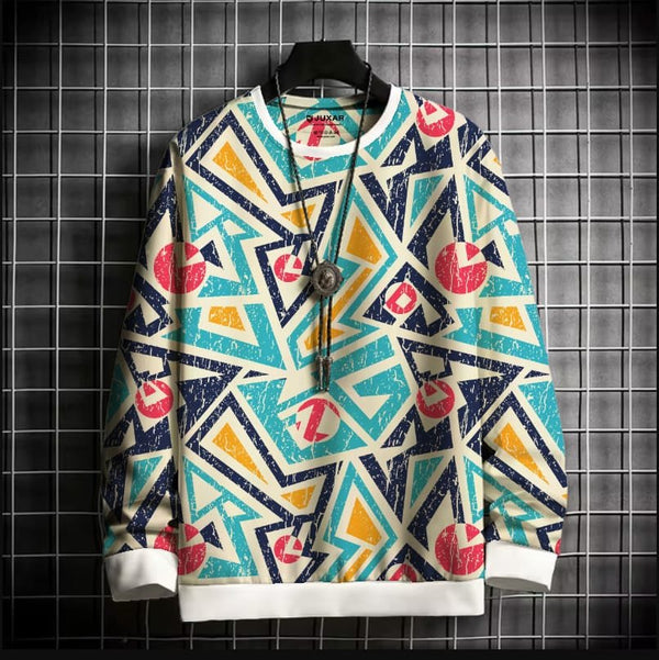 GRUNGE TRIBAL OVERSIZE SWEATSHIRT