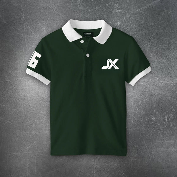 DARK GREEN POLO T-SHIRT