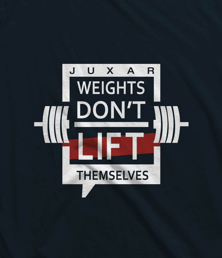 Juxar men’s funny weightlifting sando with weights don’t lift themselves graphic design