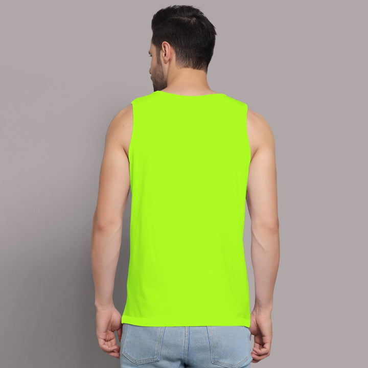 Juxar bright green vest mens sandos with sleeveless design and casual fit for men