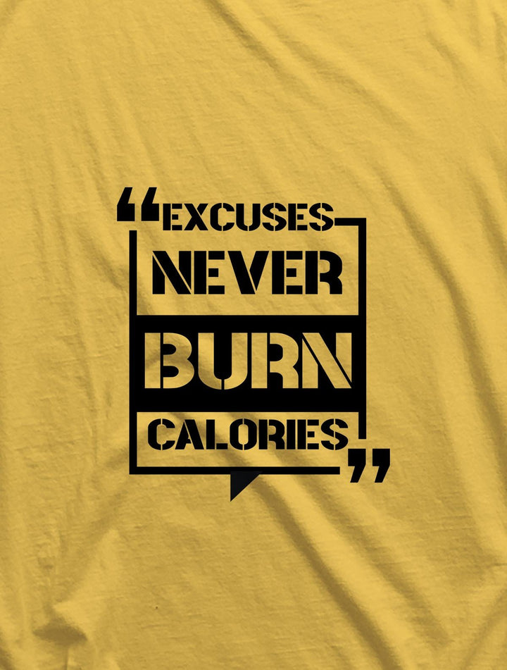 Juxar mens yellow gym sando with black motivational quote design on the front