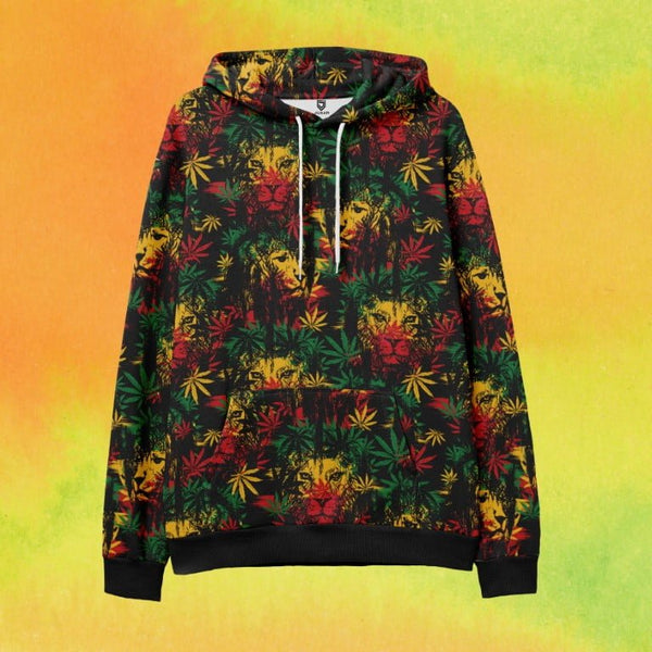 CANNAB LION PRINTED HOODIE
