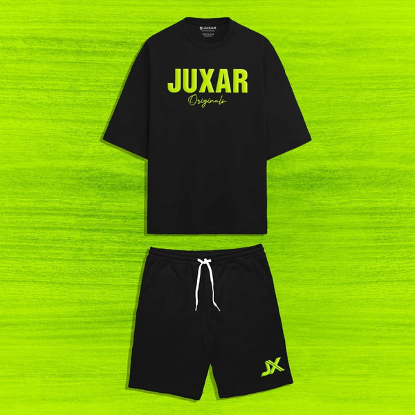JUXAR ORIGINAL BLACK NEON CO-ORD SET