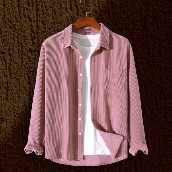 PASTEL PINK - FULL SLEEVE CORDUROY SHIRT