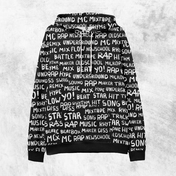 RAPPER PRINTED HOODIE