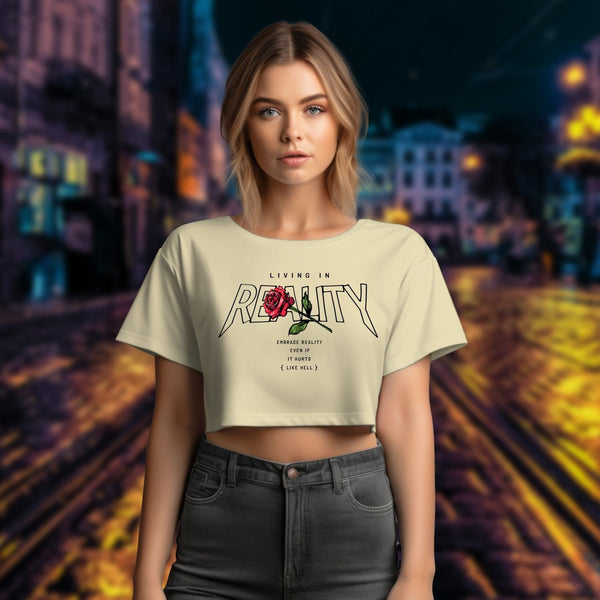 REALITY CROP OVERSIZE T-SHIRT
