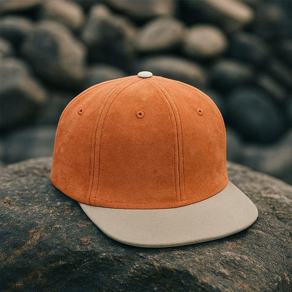 SUEDE SNAPBACK CAP