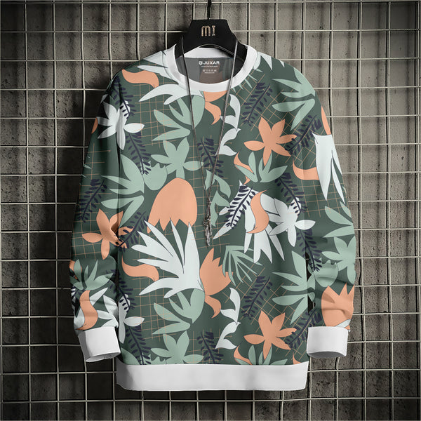 FLORAL PRINTED SWEATSHIRT