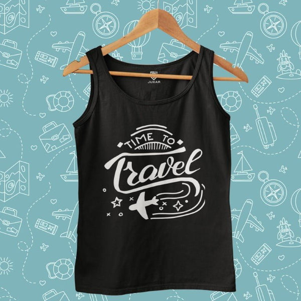 TIME TO TRAVEL TANKTOP