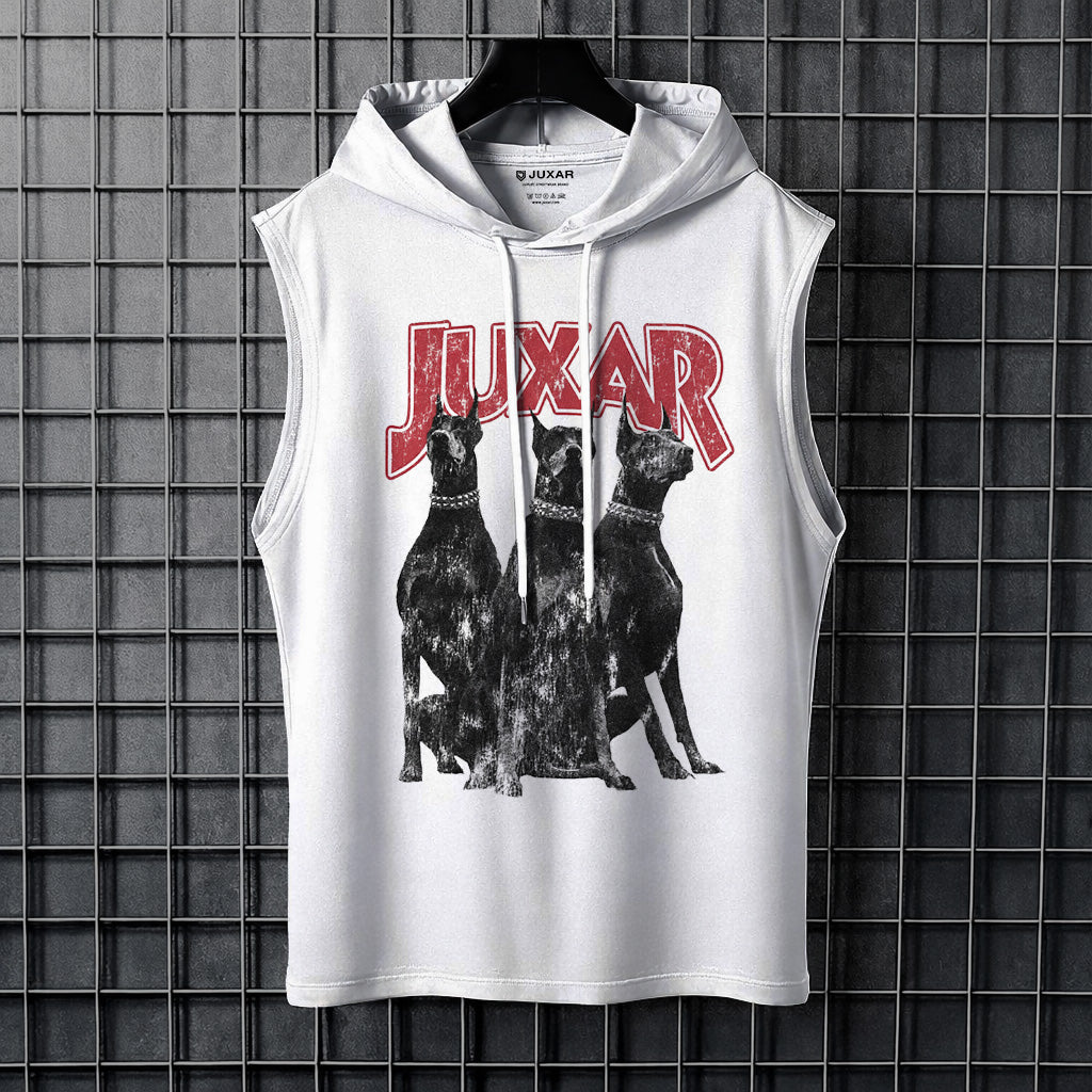 トップス VIAVANDA DISTORTION HOODIE TANK TOP Cotton Hoodie Tank Top Collection - Stylish Cotton Hoodie Sando