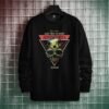 black sweatshirt